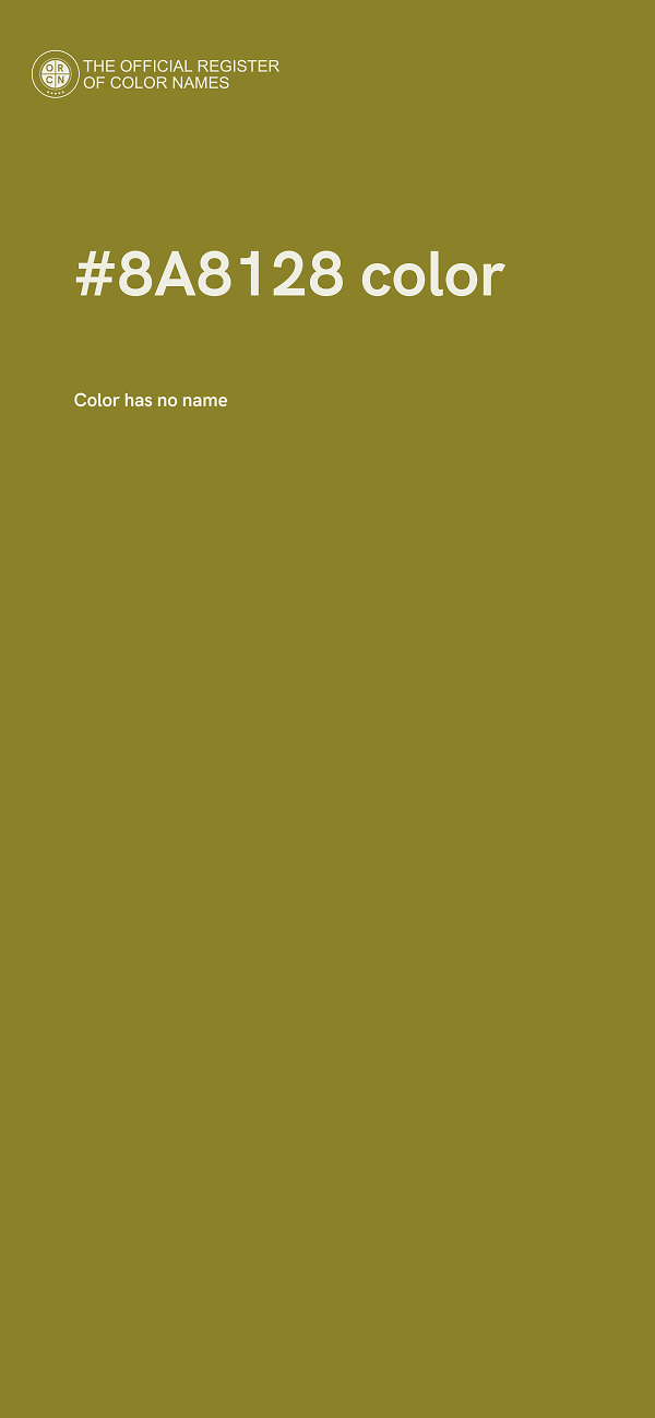 #8A8128 color image