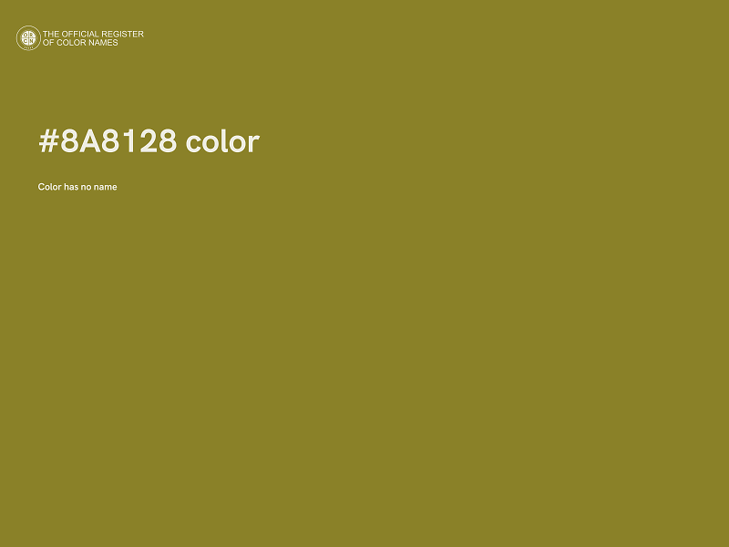#8A8128 color image