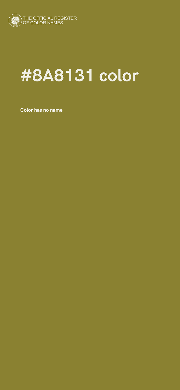 #8A8131 color image