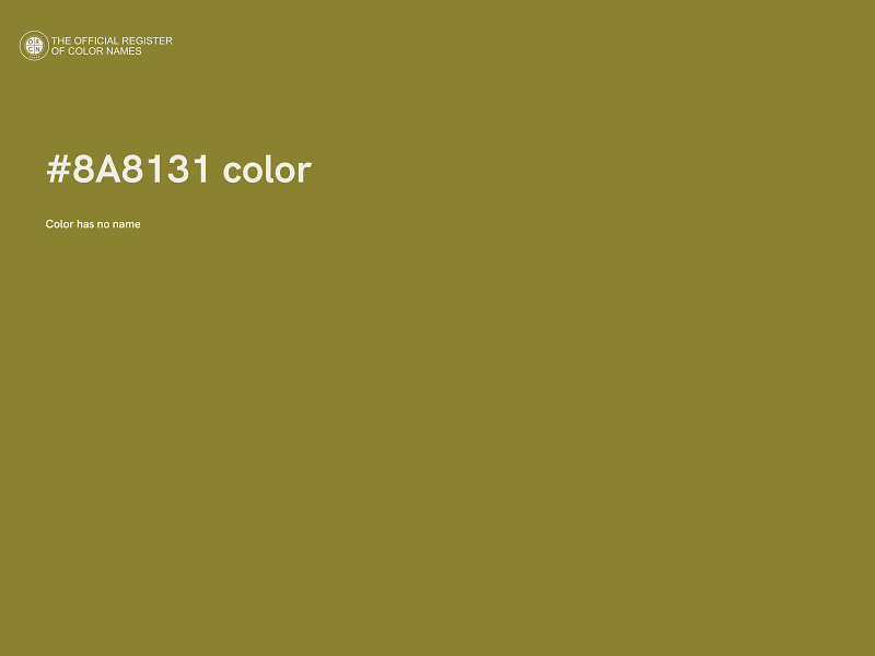 #8A8131 color image