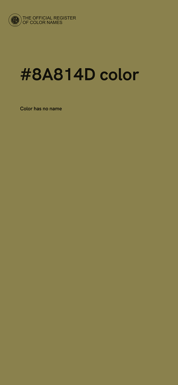 #8A814D color image
