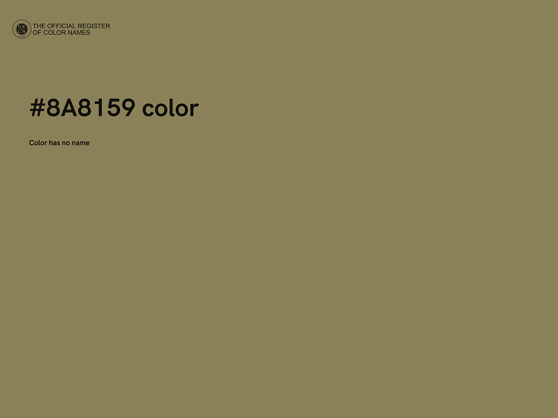 #8A8159 color image