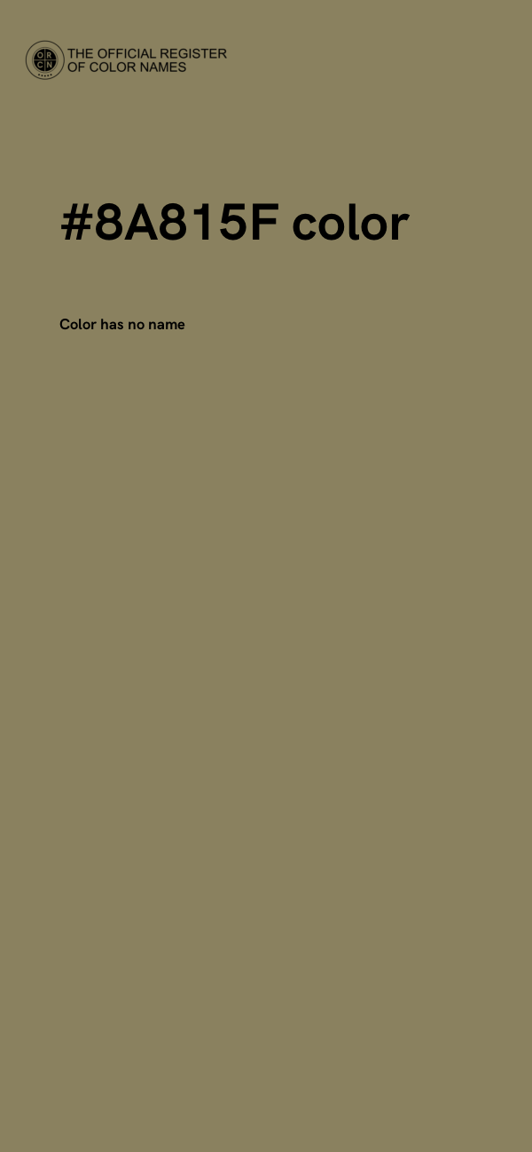 #8A815F color image
