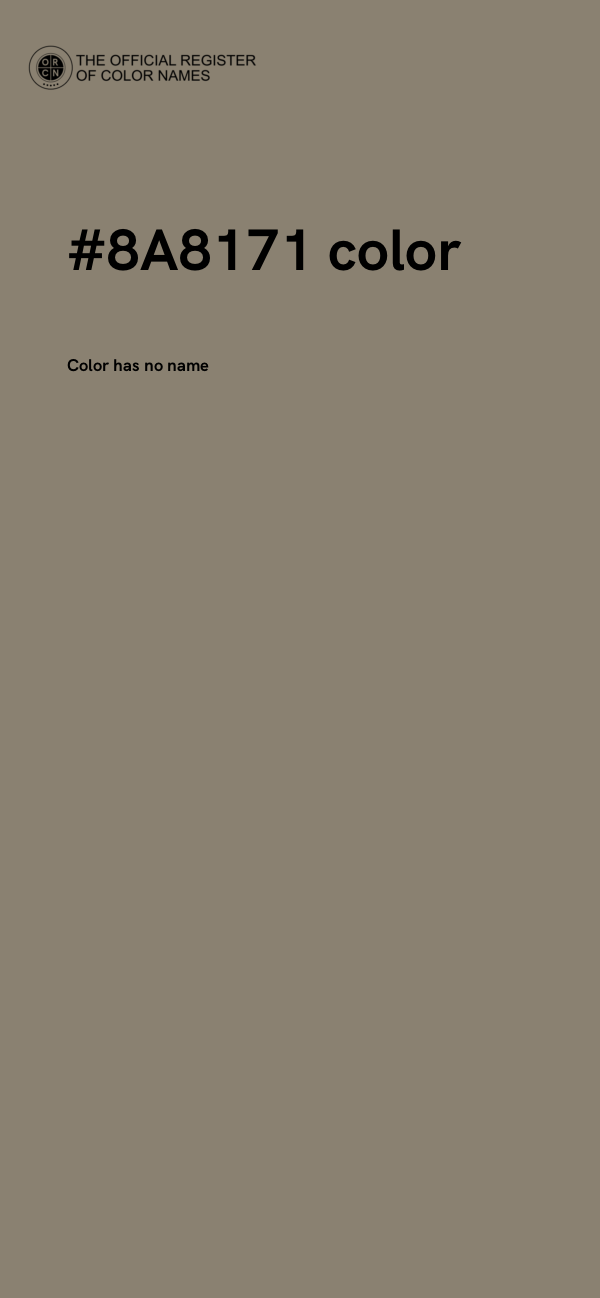 #8A8171 color image
