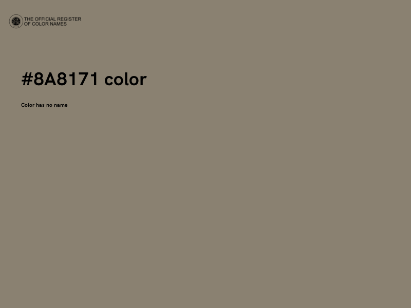 #8A8171 color image