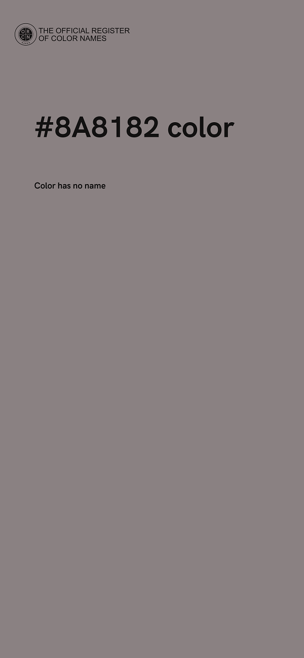 #8A8182 color image