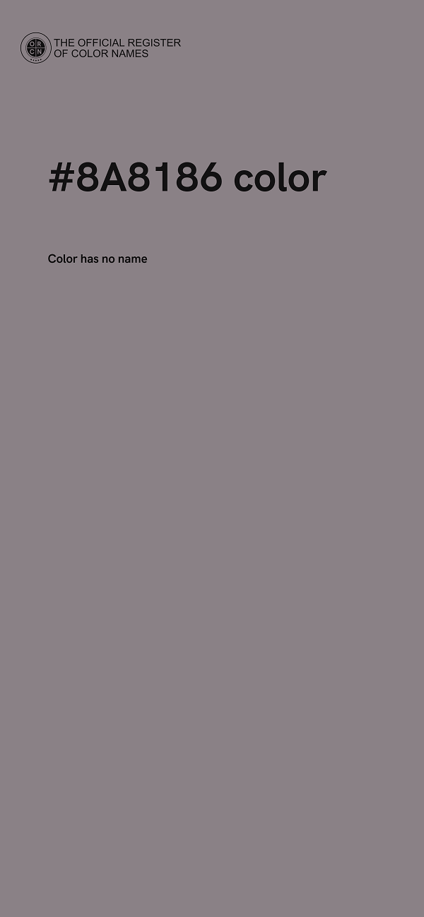 #8A8186 color image