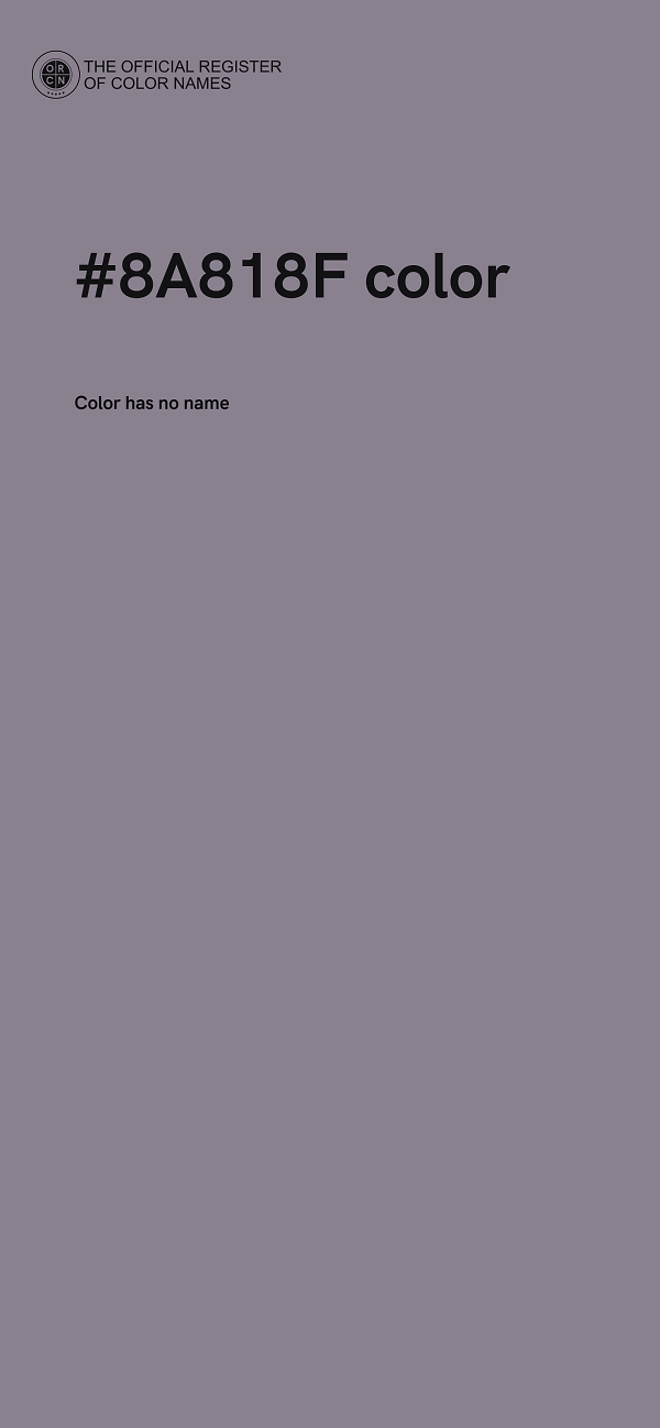 #8A818F color image