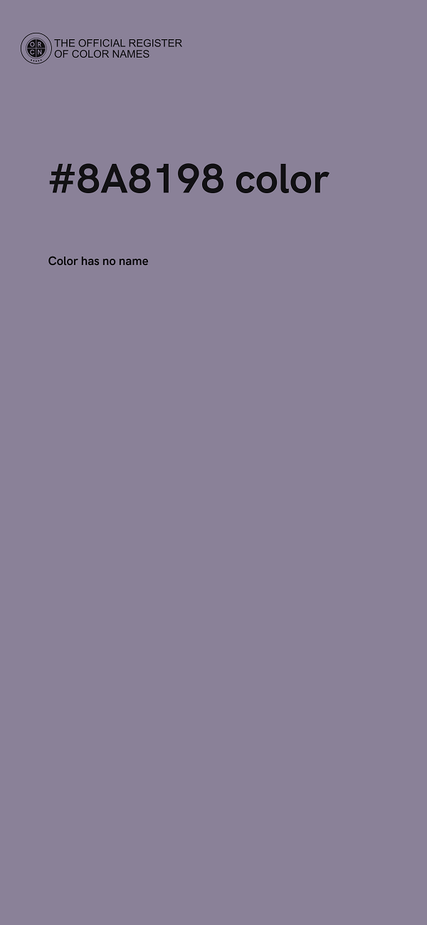 #8A8198 color image