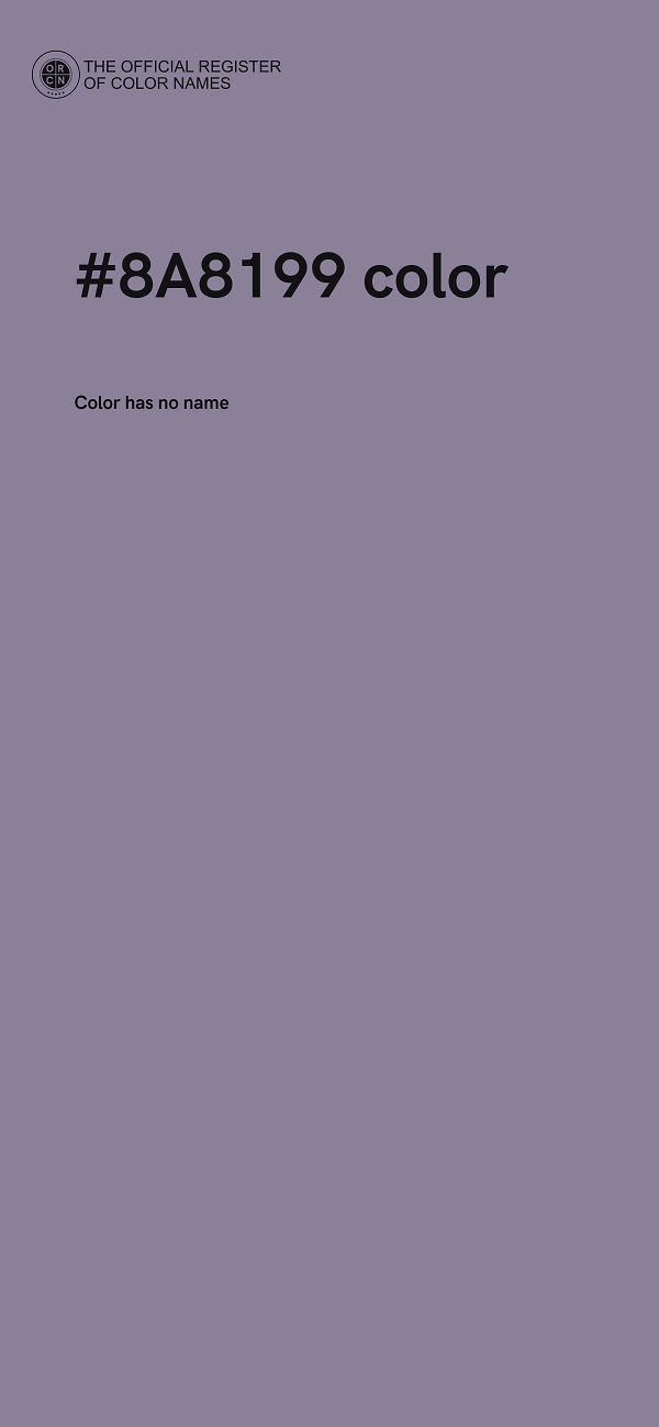 #8A8199 color image