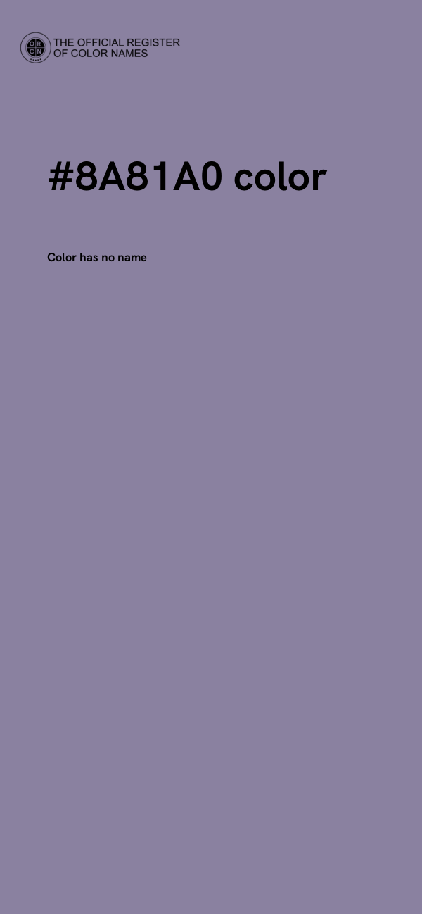 #8A81A0 color image
