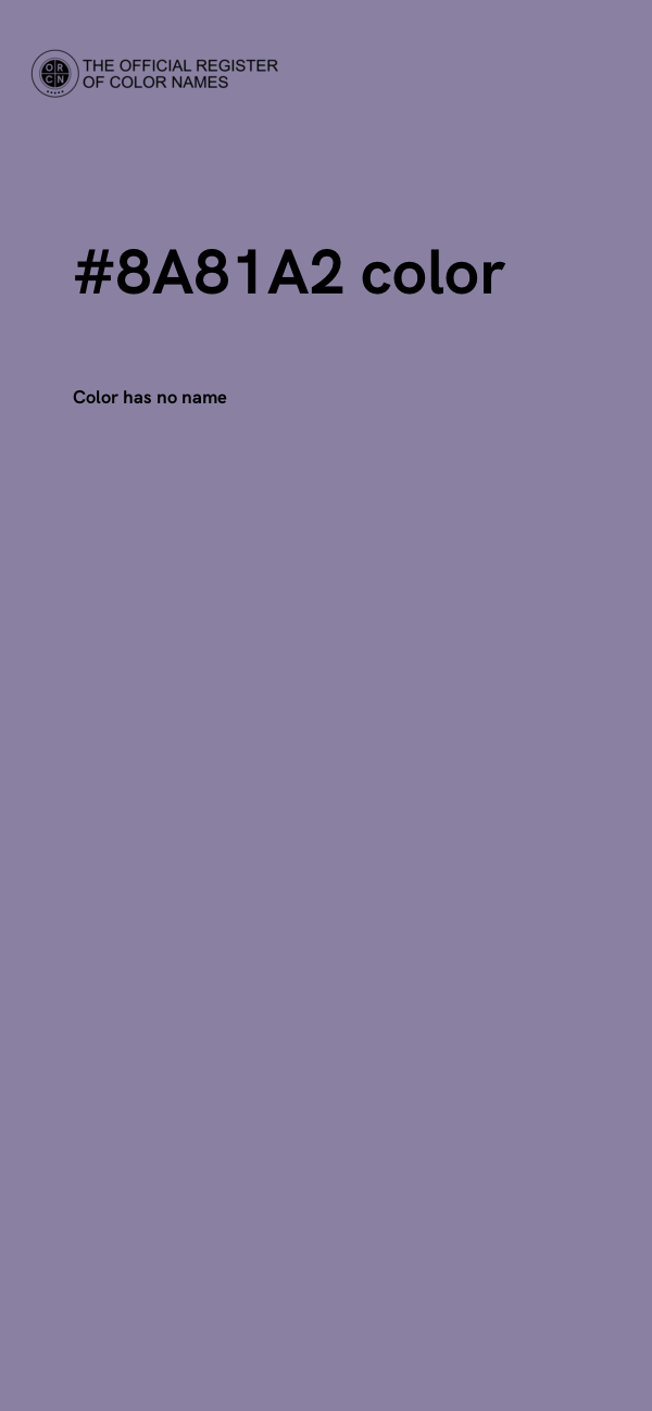 #8A81A2 color image