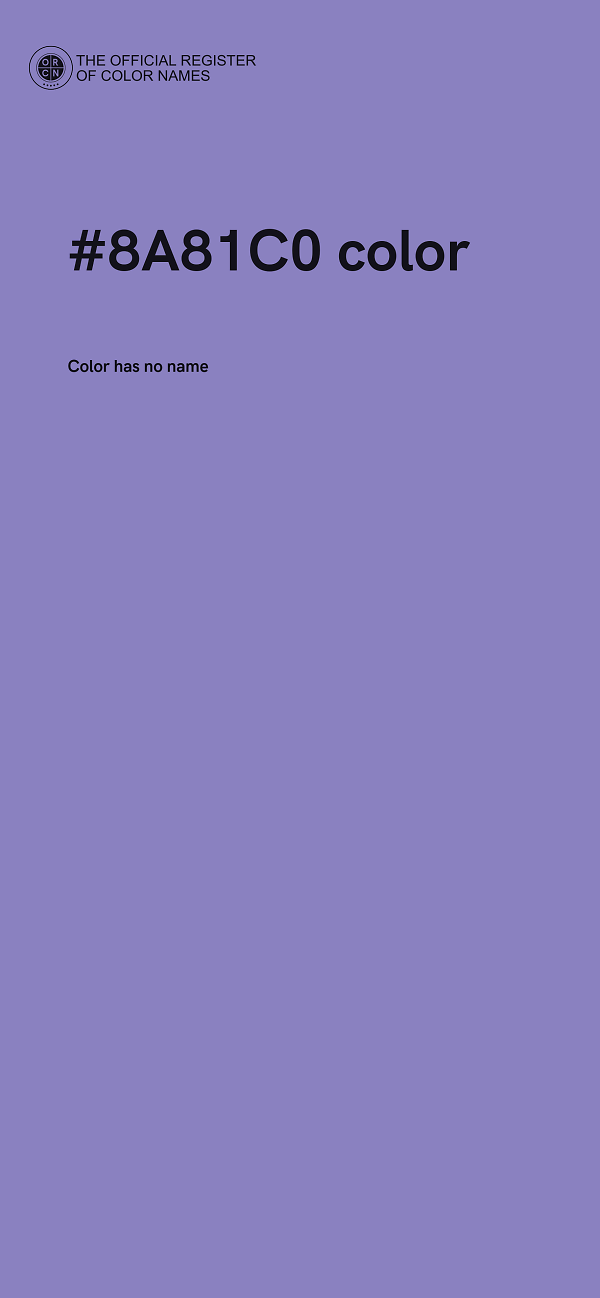 #8A81C0 color image
