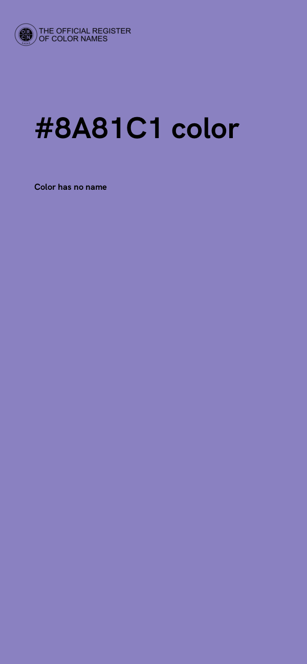 #8A81C1 color image