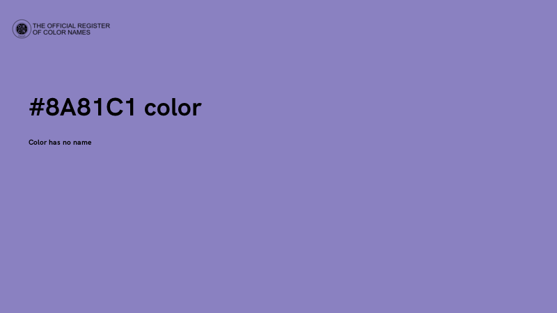 #8A81C1 color image