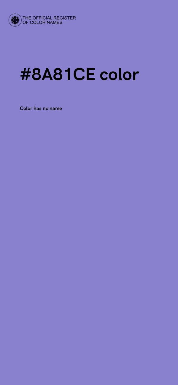 #8A81CE color image