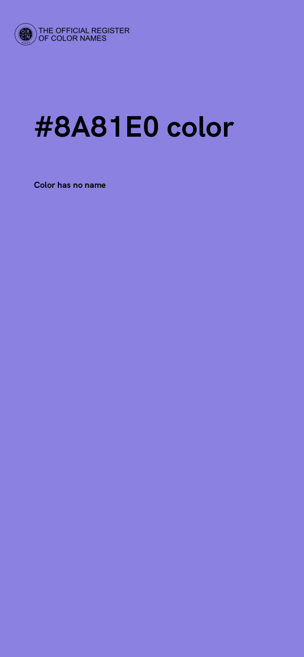 #8A81E0 color image
