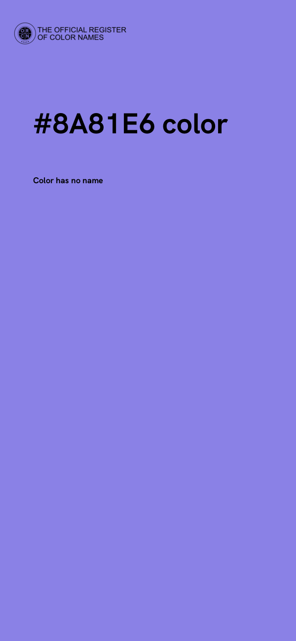 #8A81E6 color image