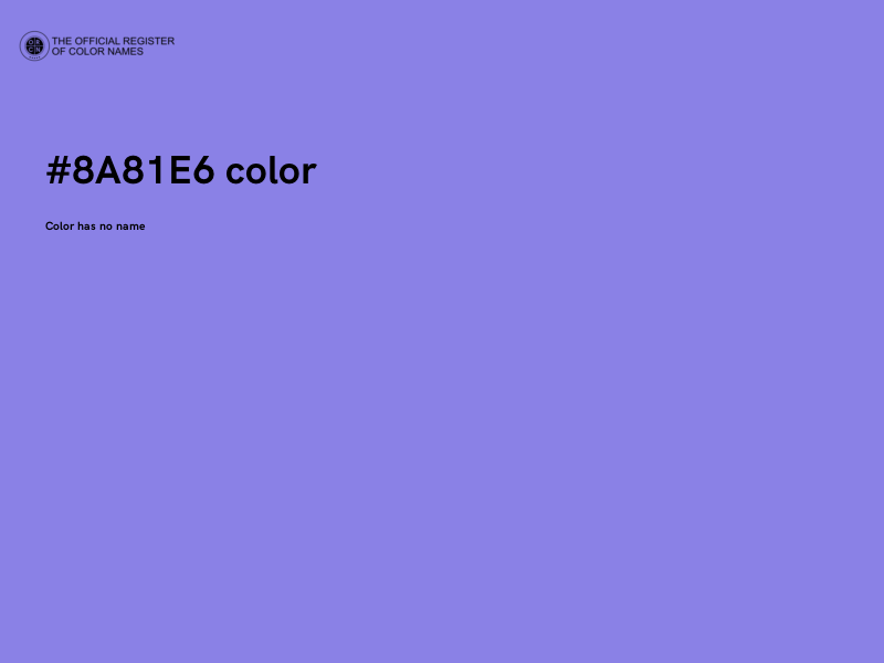 #8A81E6 color image