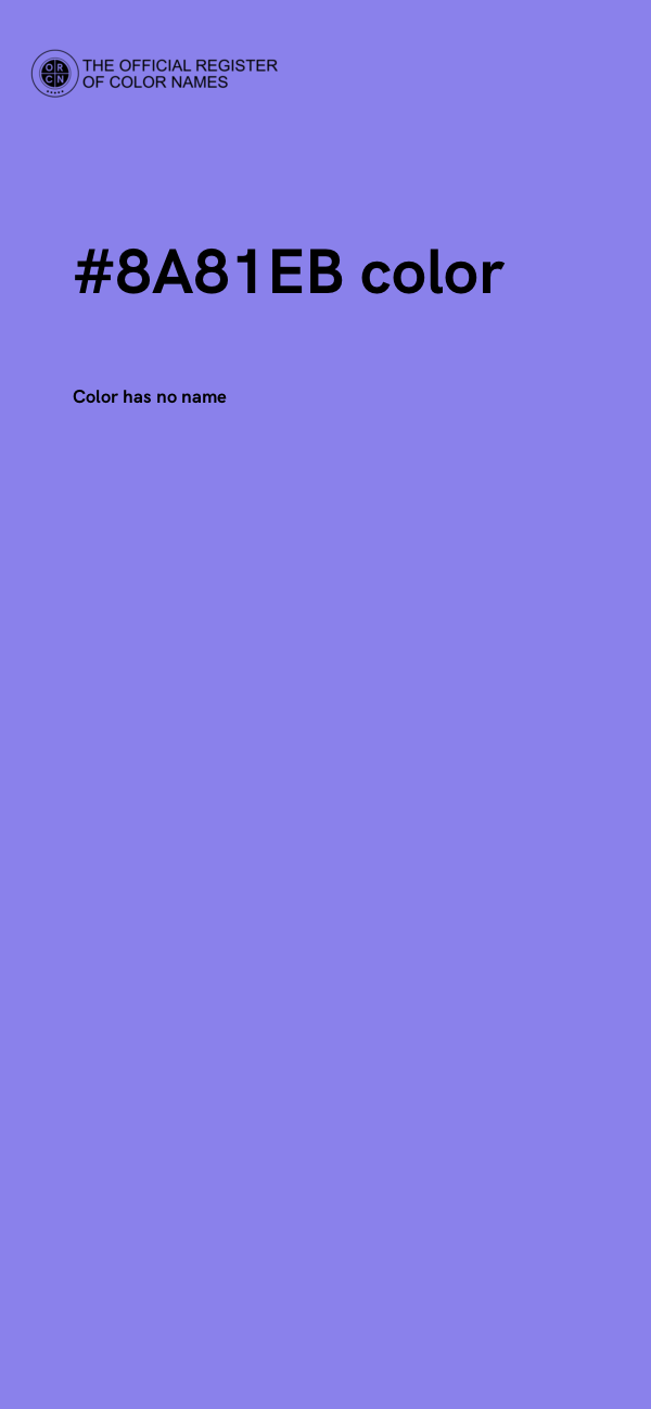 #8A81EB color image