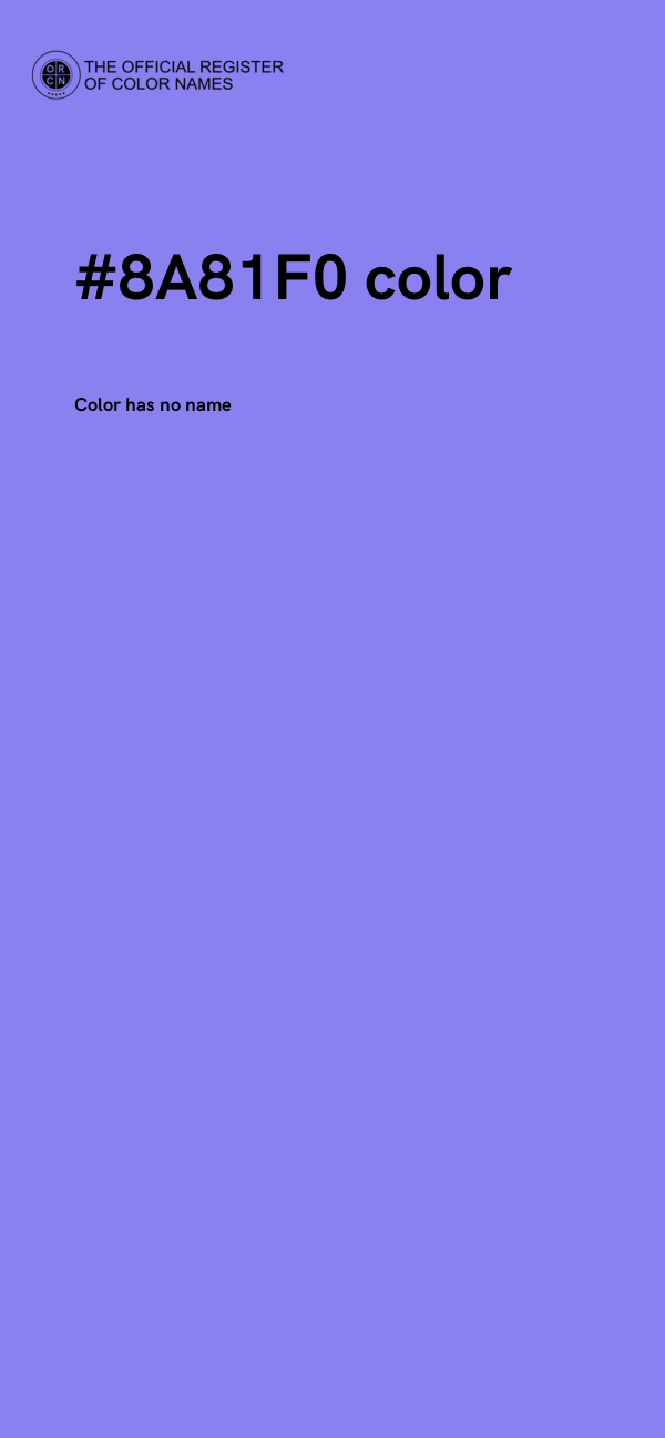 #8A81F0 color image