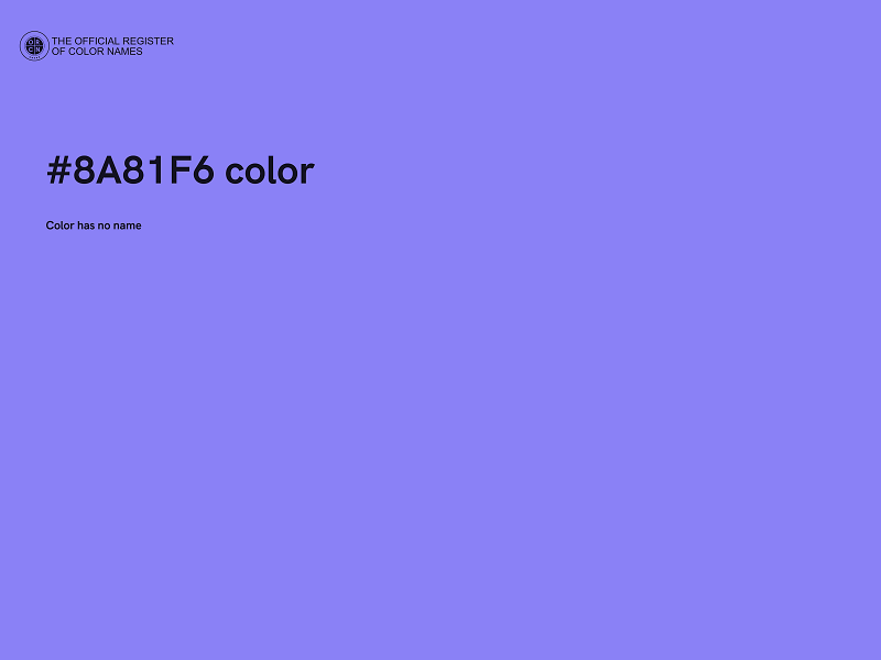 #8A81F6 color image