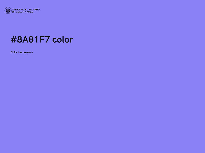 #8A81F7 color image