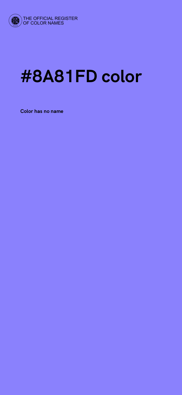 #8A81FD color image