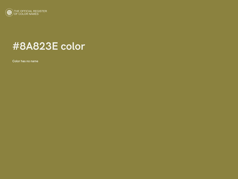 #8A823E color image