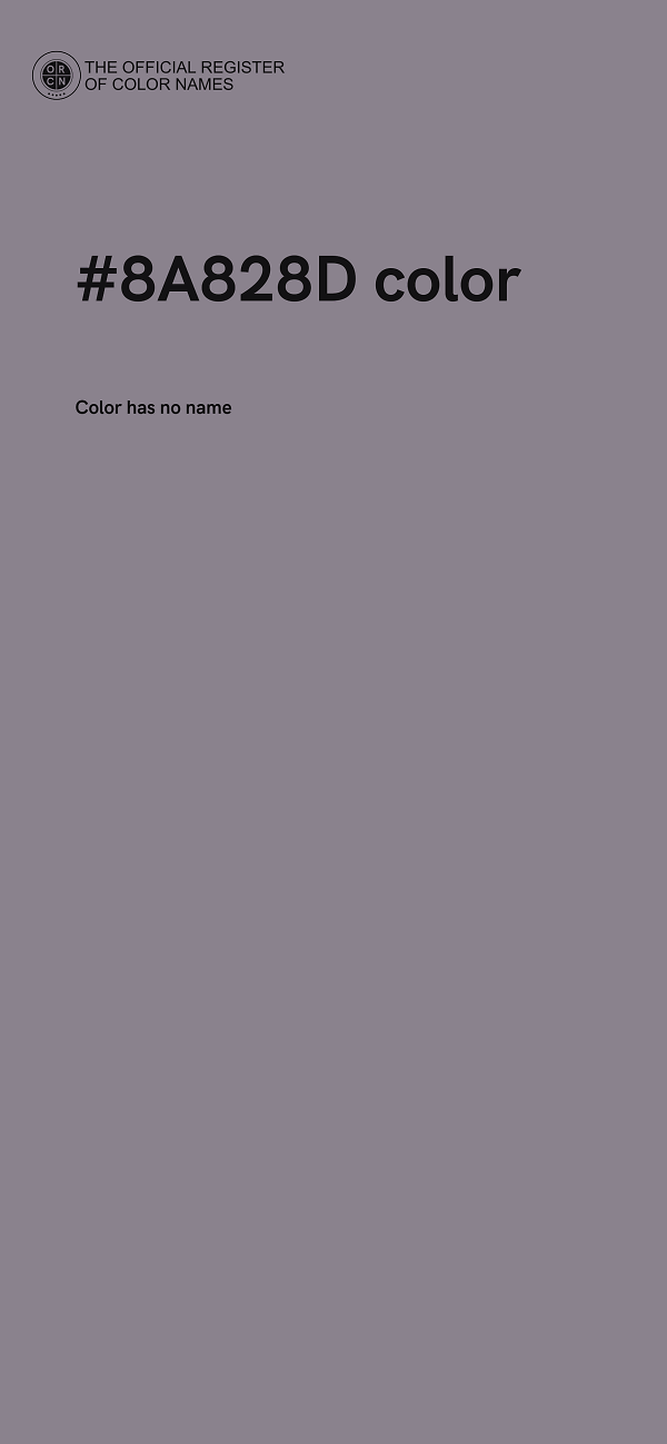 #8A828D color image