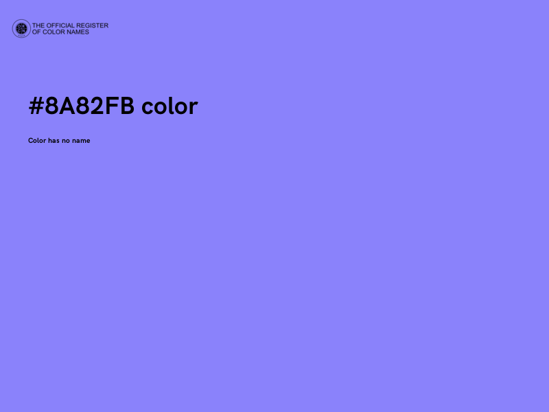 #8A82FB color image