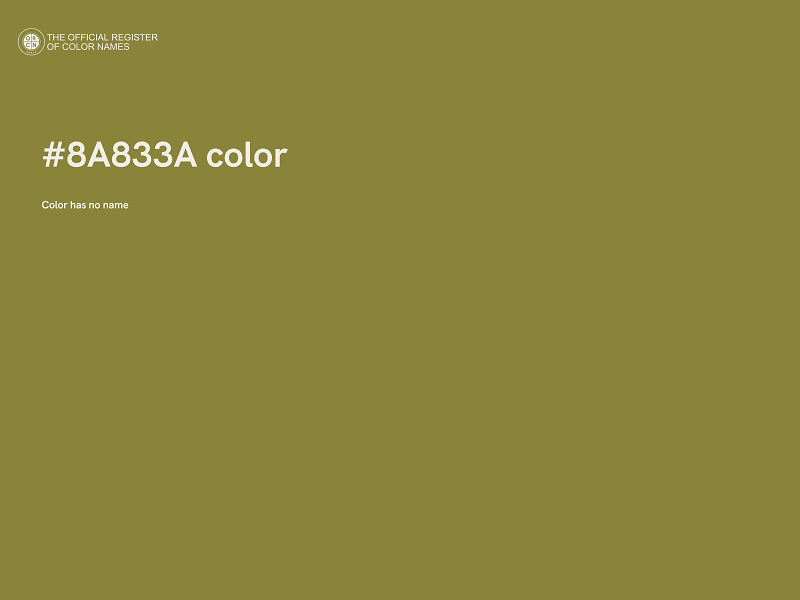 #8A833A color image