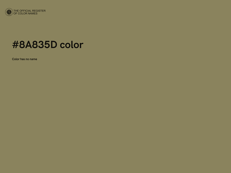 #8A835D color image