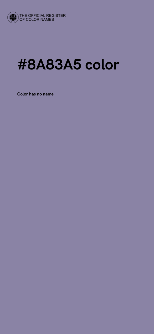 #8A83A5 color image