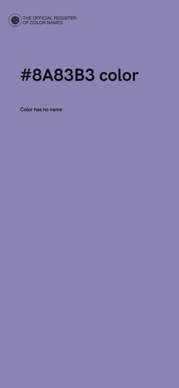 #8A83B3 color image