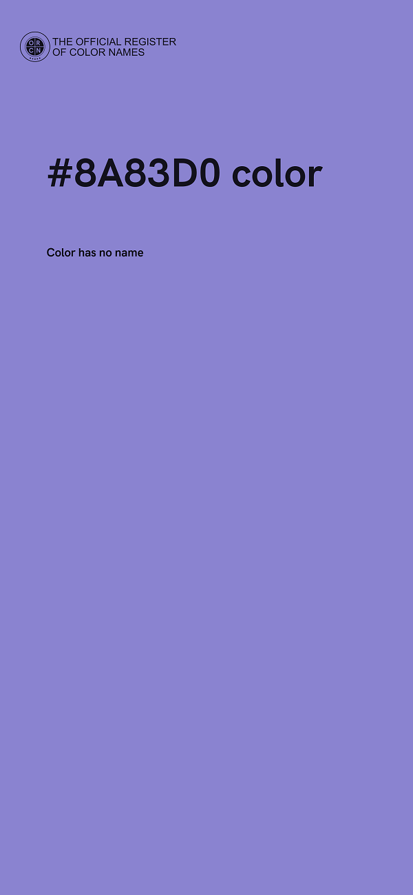 #8A83D0 color image