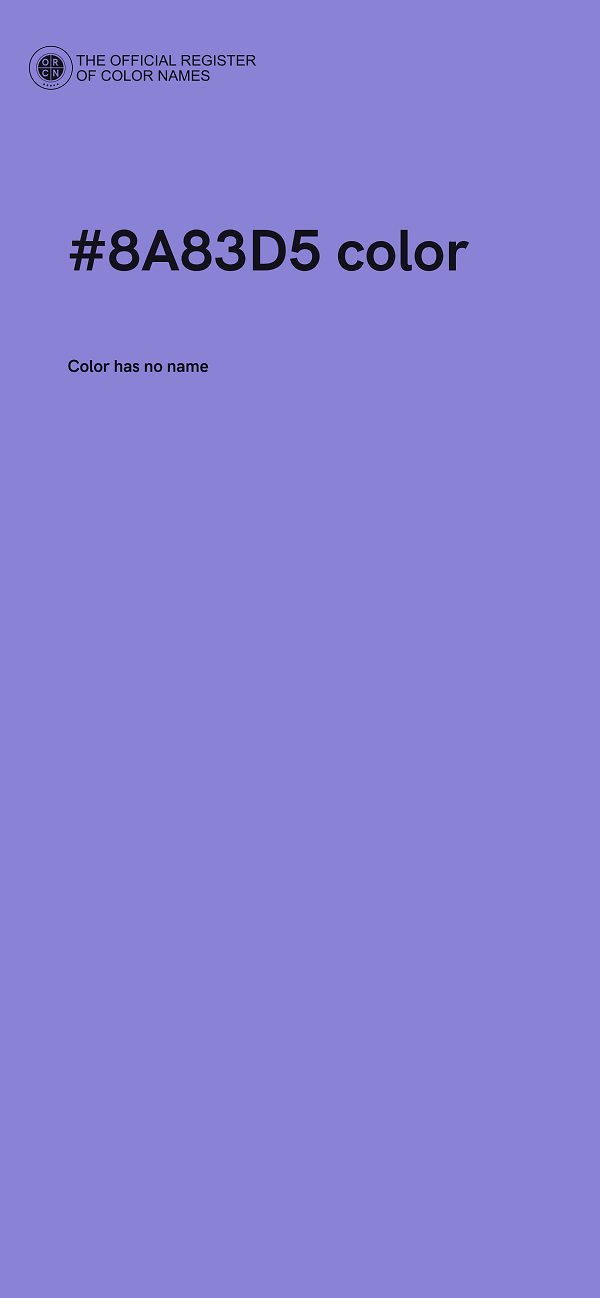 #8A83D5 color image