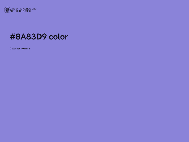 #8A83D9 color image