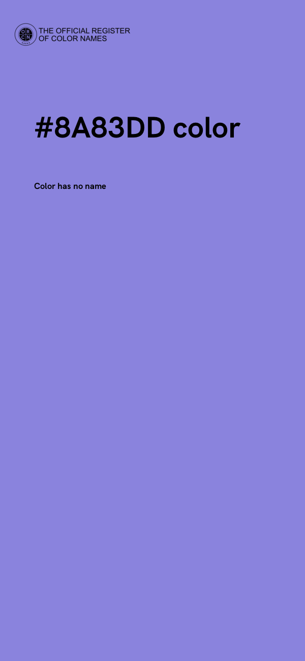 #8A83DD color image