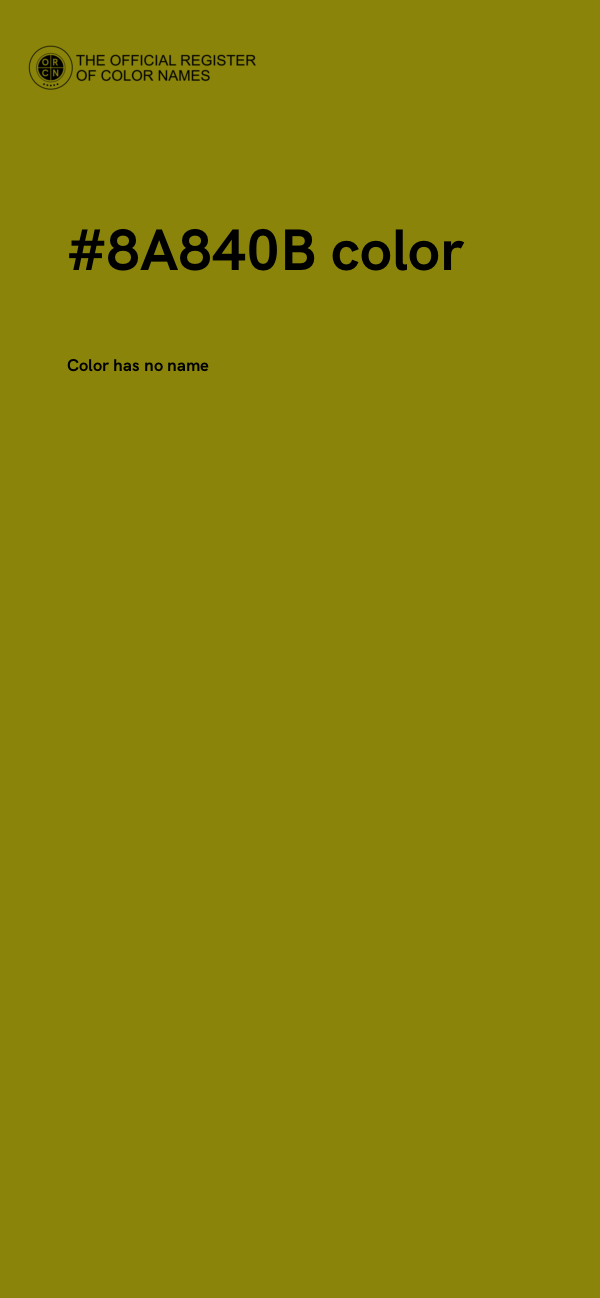 #8A840B color image