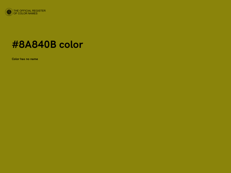 #8A840B color image
