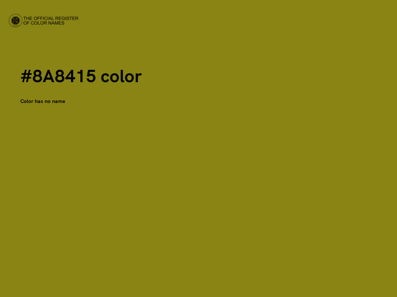 #8A8415 color image