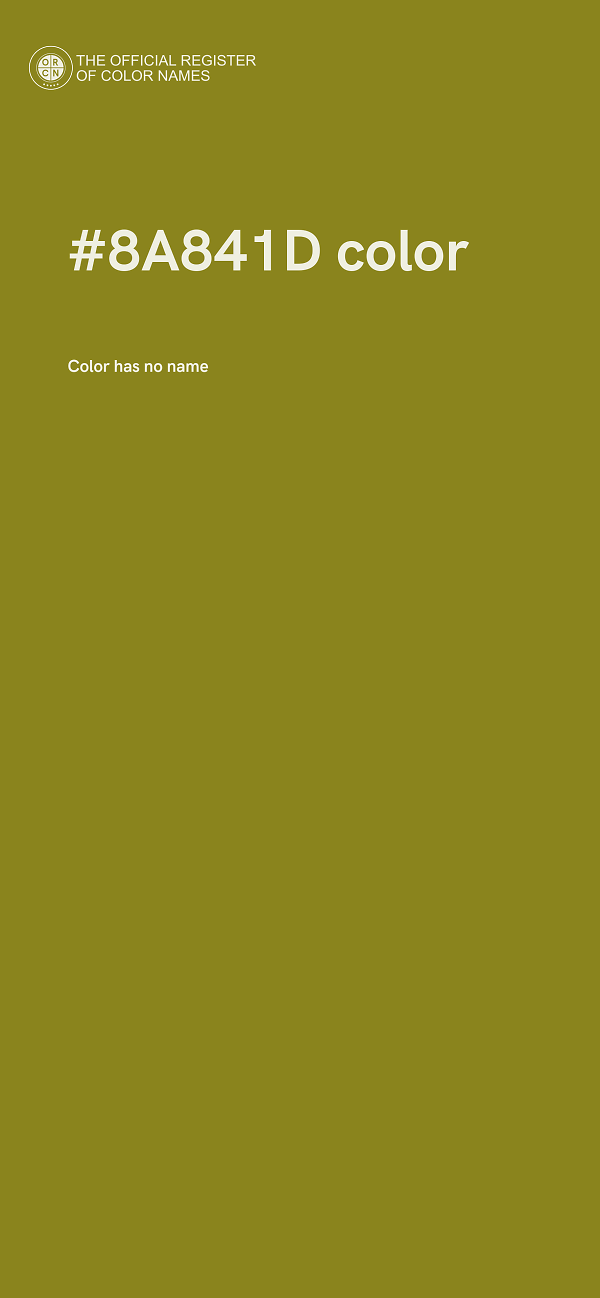 #8A841D color image
