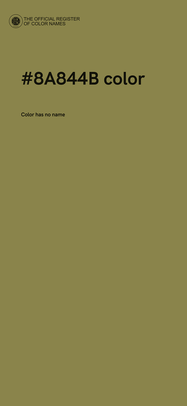 #8A844B color image
