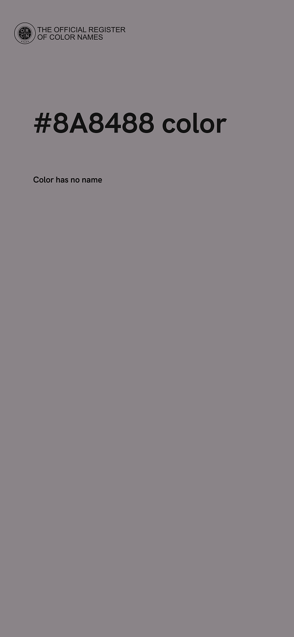#8A8488 color image