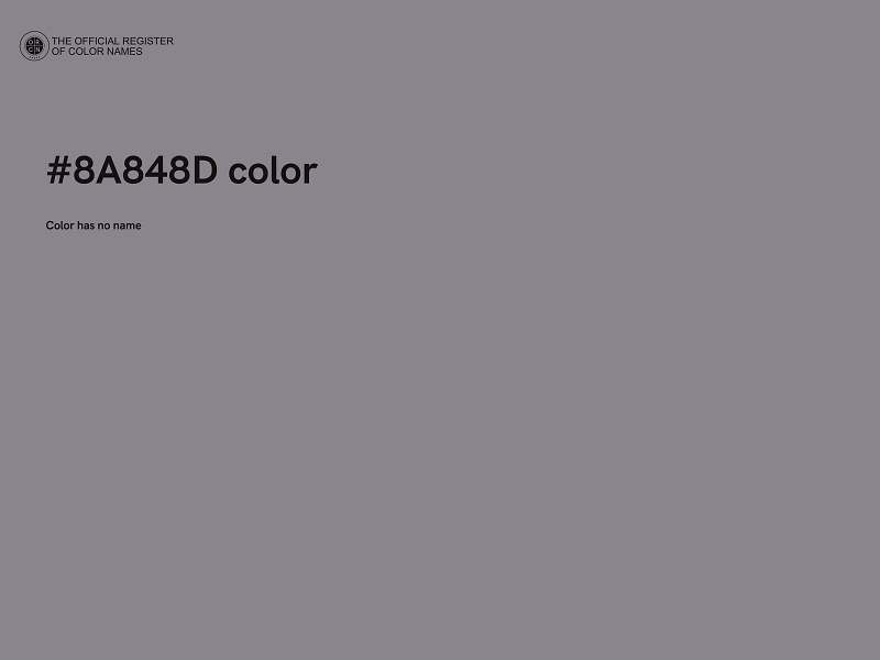 #8A848D color image