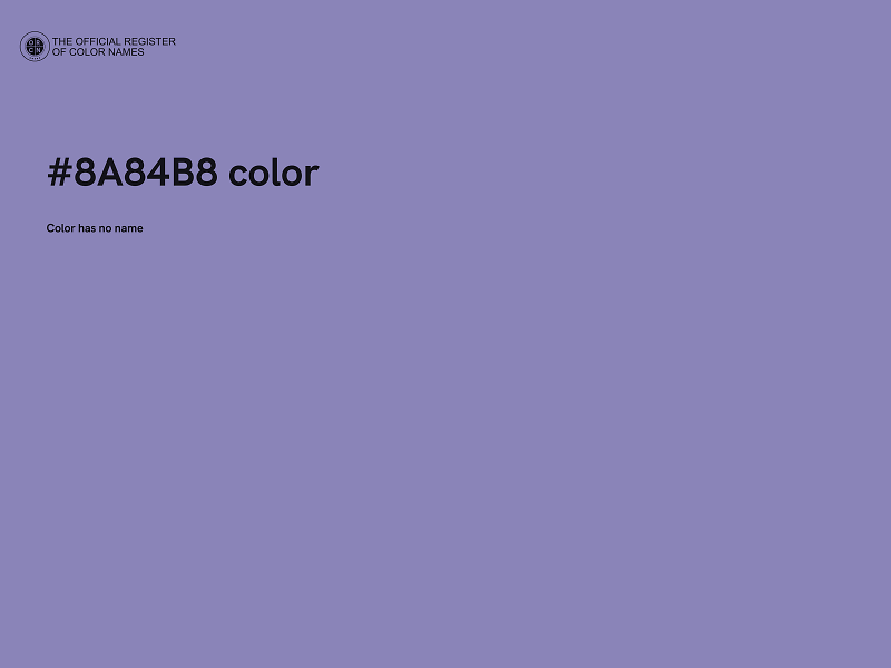 #8A84B8 color image