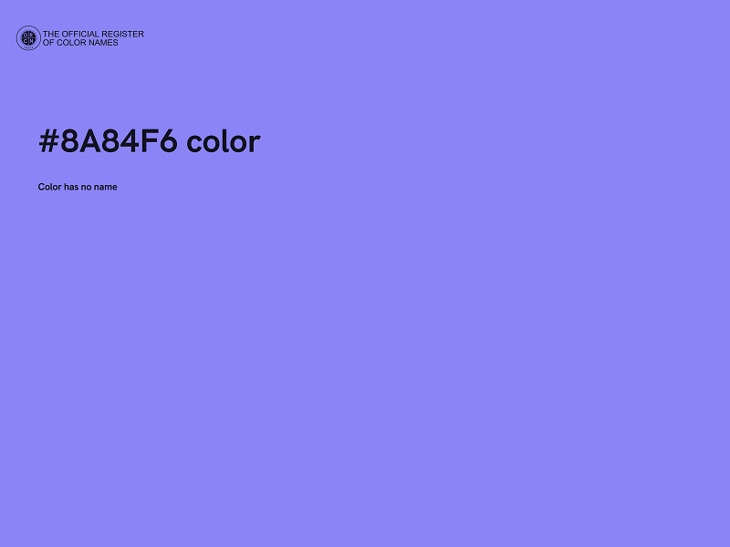 #8A84F6 color image