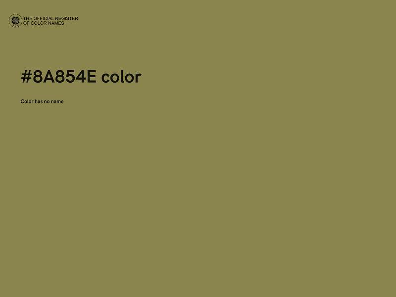 #8A854E color image