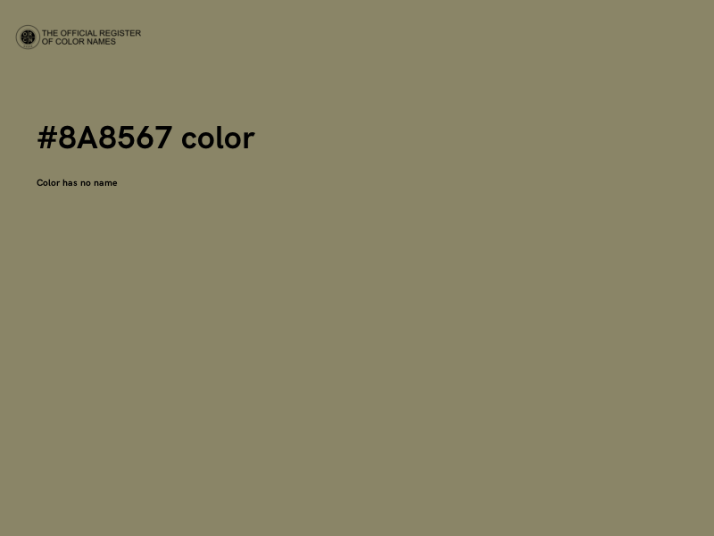 #8A8567 color image